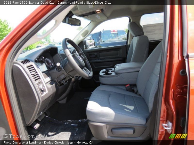 Copperhead Pearl / Black/Diesel Gray 2013 Ram 1500 Express Quad Cab