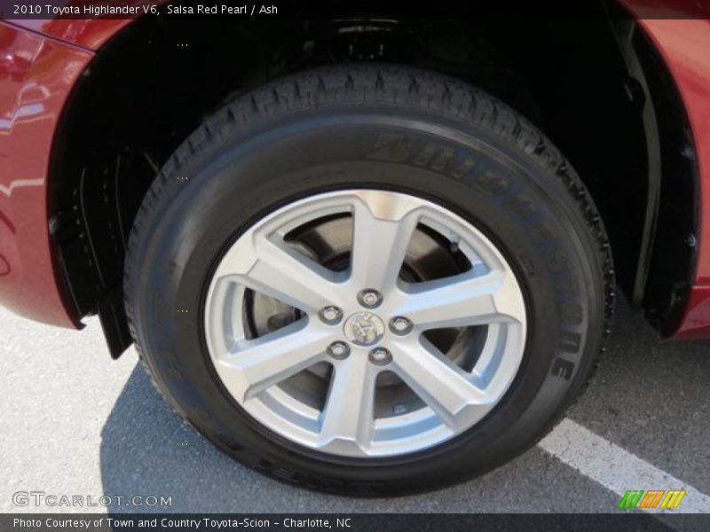 Salsa Red Pearl / Ash 2010 Toyota Highlander V6