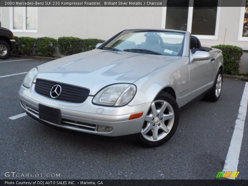 Brilliant Silver Metallic / Charcoal 2000 Mercedes-Benz SLK 230 Kompressor Roadster