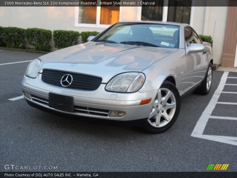 Brilliant Silver Metallic / Charcoal 2000 Mercedes-Benz SLK 230 Kompressor Roadster