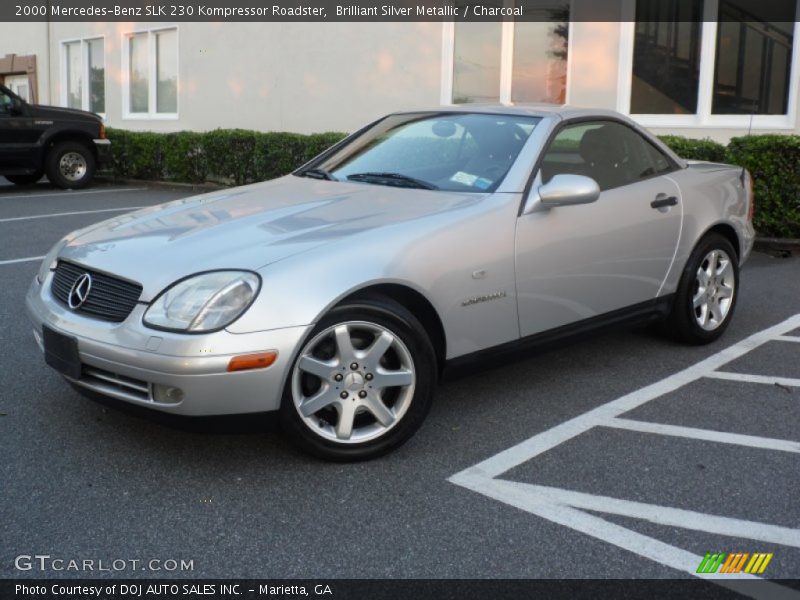 Brilliant Silver Metallic / Charcoal 2000 Mercedes-Benz SLK 230 Kompressor Roadster