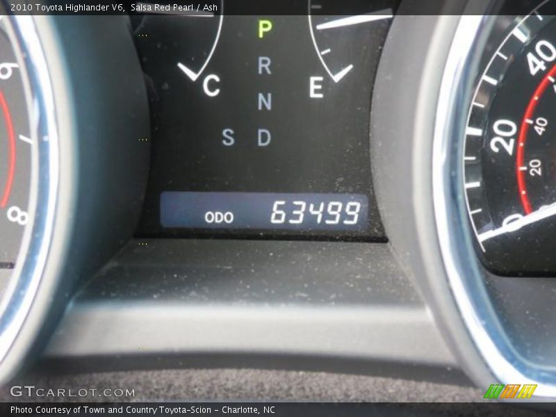 Salsa Red Pearl / Ash 2010 Toyota Highlander V6