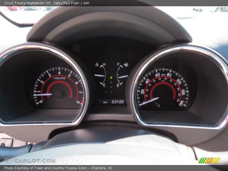 Salsa Red Pearl / Ash 2010 Toyota Highlander V6