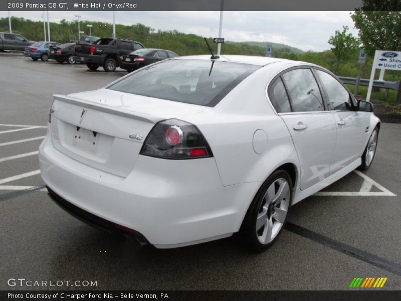 White Hot / Onyx/Red 2009 Pontiac G8 GT