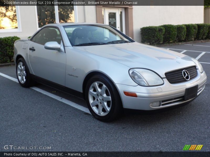 Brilliant Silver Metallic / Charcoal 2000 Mercedes-Benz SLK 230 Kompressor Roadster