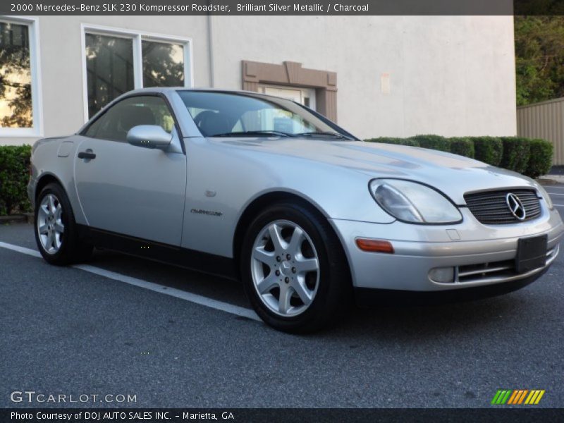 Brilliant Silver Metallic / Charcoal 2000 Mercedes-Benz SLK 230 Kompressor Roadster