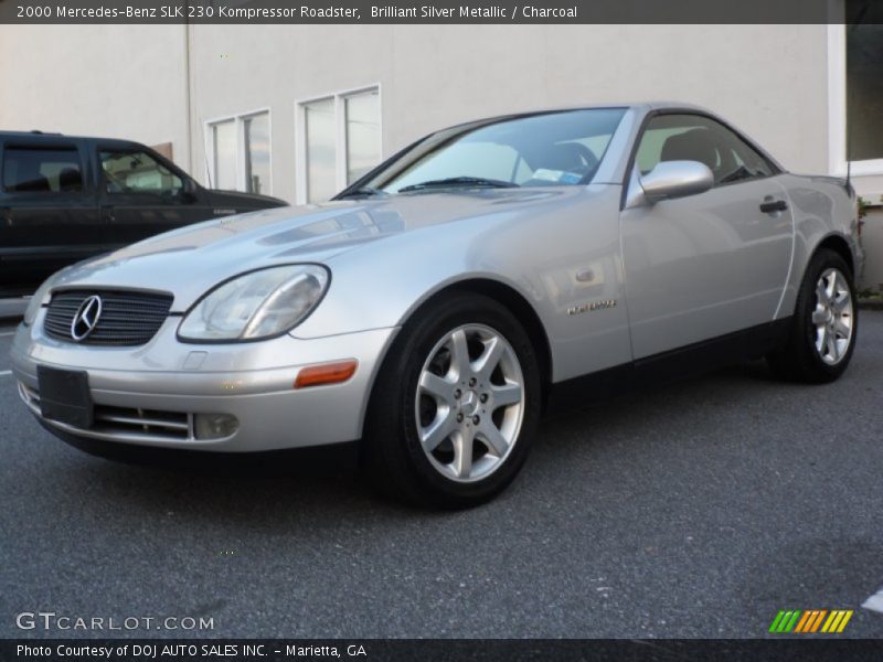 Brilliant Silver Metallic / Charcoal 2000 Mercedes-Benz SLK 230 Kompressor Roadster