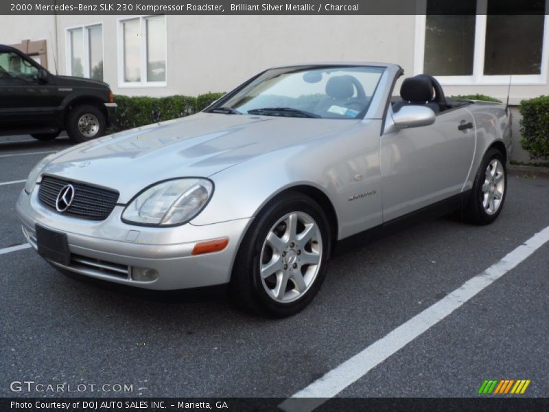 Brilliant Silver Metallic / Charcoal 2000 Mercedes-Benz SLK 230 Kompressor Roadster