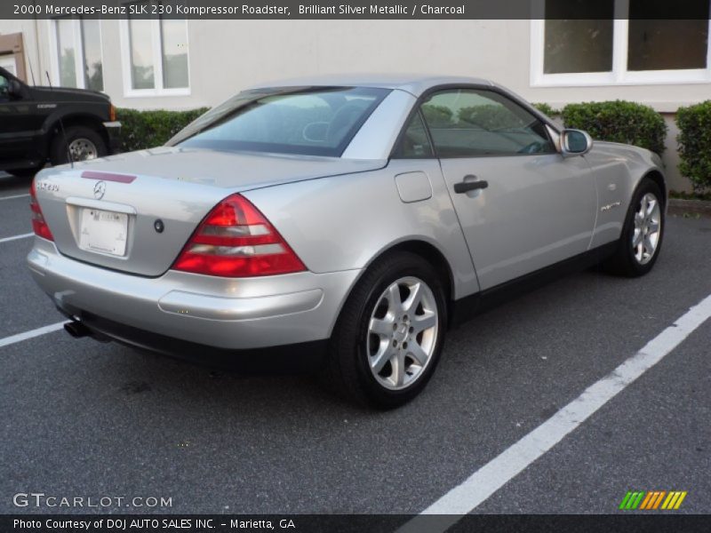 Brilliant Silver Metallic / Charcoal 2000 Mercedes-Benz SLK 230 Kompressor Roadster