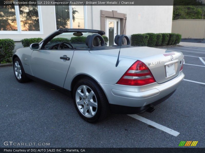 Brilliant Silver Metallic / Charcoal 2000 Mercedes-Benz SLK 230 Kompressor Roadster