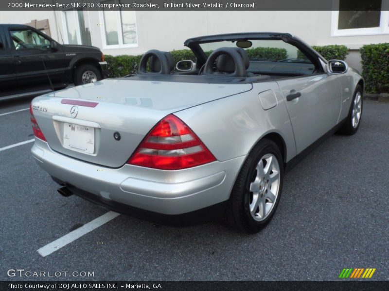 Brilliant Silver Metallic / Charcoal 2000 Mercedes-Benz SLK 230 Kompressor Roadster