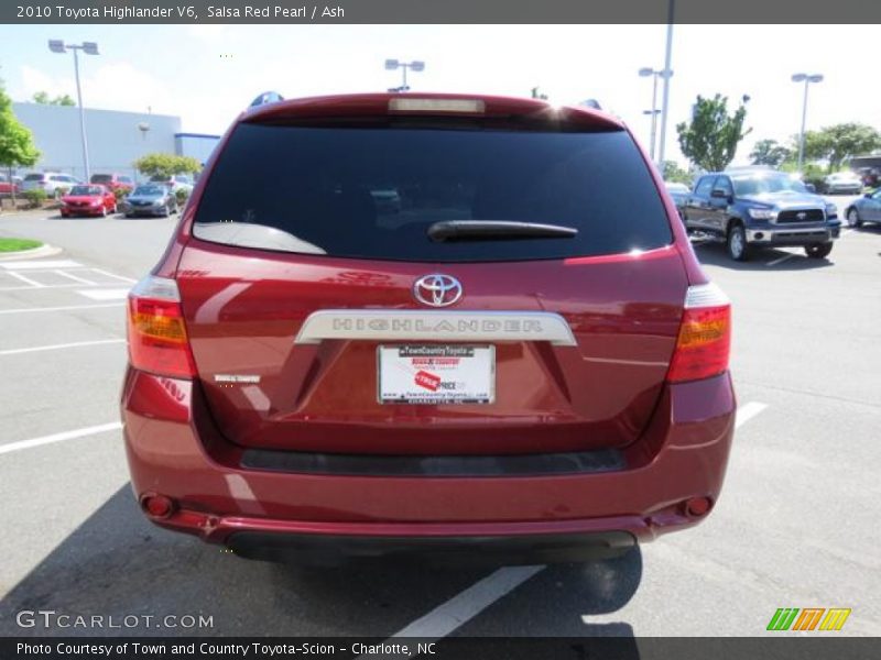 Salsa Red Pearl / Ash 2010 Toyota Highlander V6