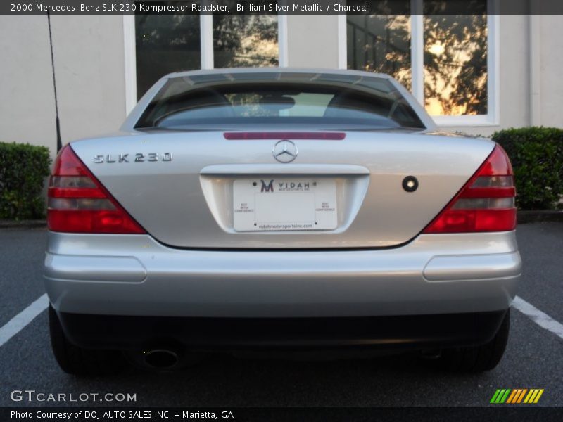Brilliant Silver Metallic / Charcoal 2000 Mercedes-Benz SLK 230 Kompressor Roadster