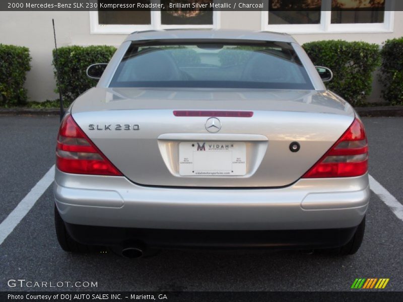 Brilliant Silver Metallic / Charcoal 2000 Mercedes-Benz SLK 230 Kompressor Roadster