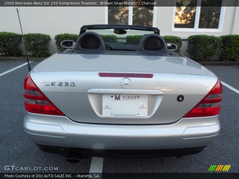 Brilliant Silver Metallic / Charcoal 2000 Mercedes-Benz SLK 230 Kompressor Roadster