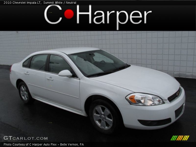 Summit White / Neutral 2010 Chevrolet Impala LT
