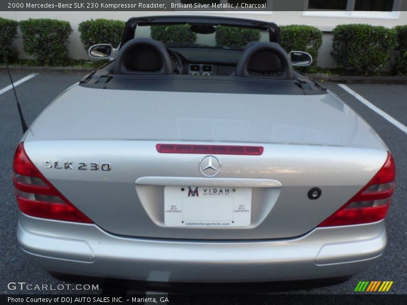 Brilliant Silver Metallic / Charcoal 2000 Mercedes-Benz SLK 230 Kompressor Roadster