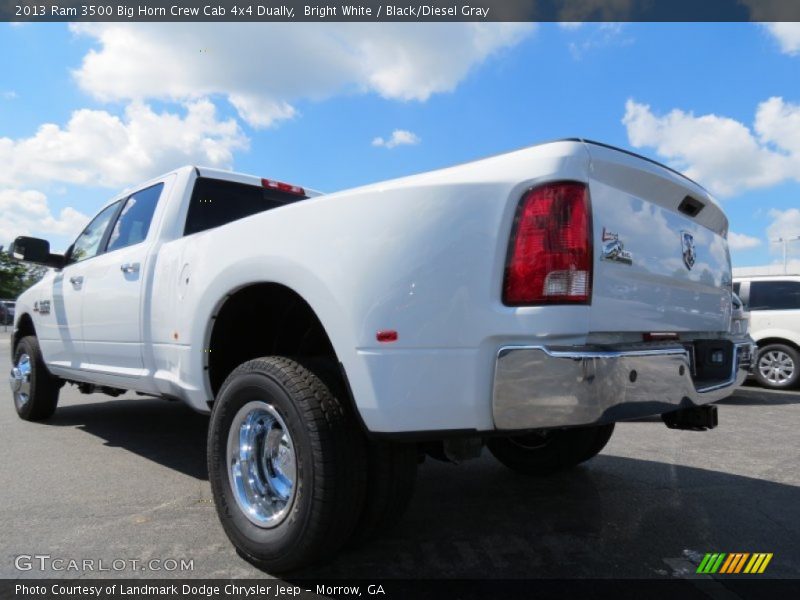 Bright White / Black/Diesel Gray 2013 Ram 3500 Big Horn Crew Cab 4x4 Dually