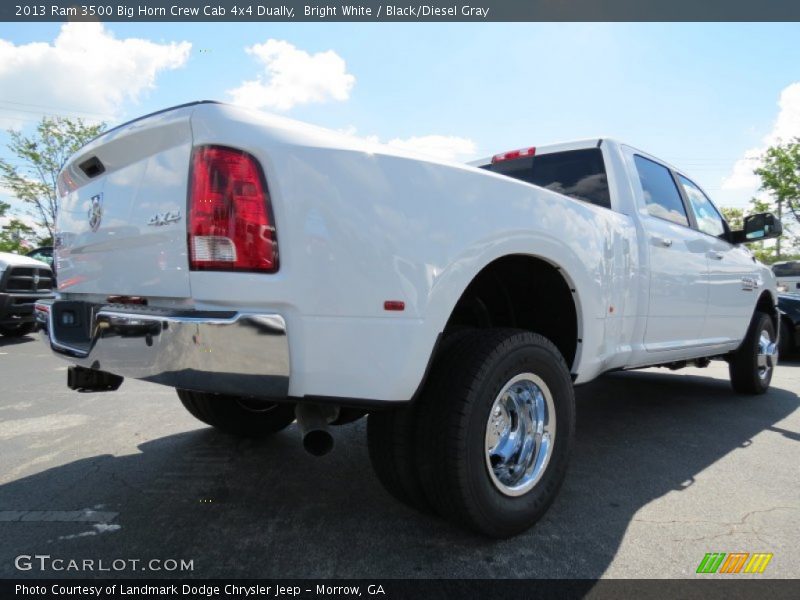 Bright White / Black/Diesel Gray 2013 Ram 3500 Big Horn Crew Cab 4x4 Dually