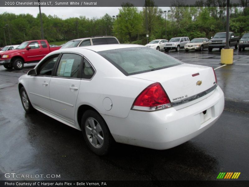 Summit White / Neutral 2010 Chevrolet Impala LT