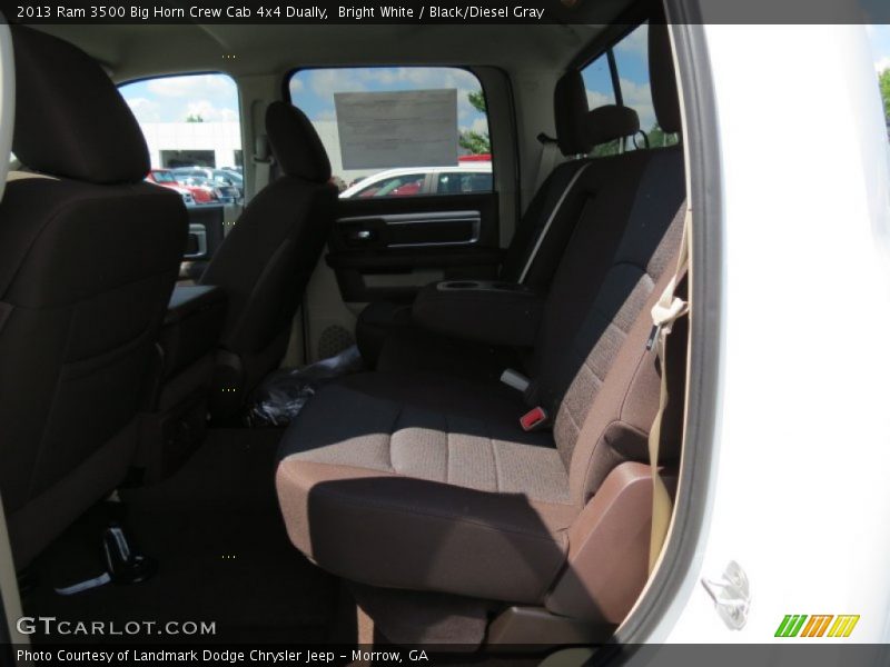 Bright White / Black/Diesel Gray 2013 Ram 3500 Big Horn Crew Cab 4x4 Dually