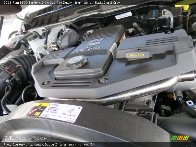 Bright White / Black/Diesel Gray 2013 Ram 3500 Big Horn Crew Cab 4x4 Dually