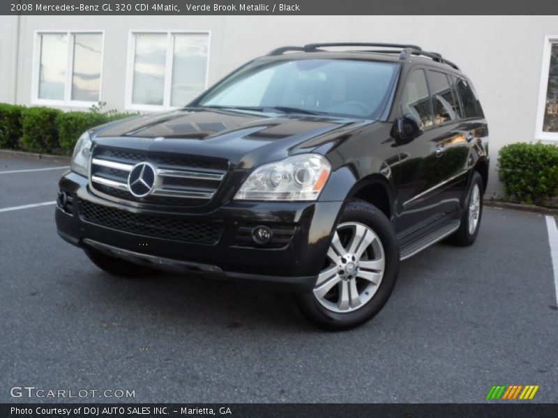 Verde Brook Metallic / Black 2008 Mercedes-Benz GL 320 CDI 4Matic