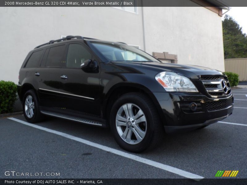 Verde Brook Metallic / Black 2008 Mercedes-Benz GL 320 CDI 4Matic