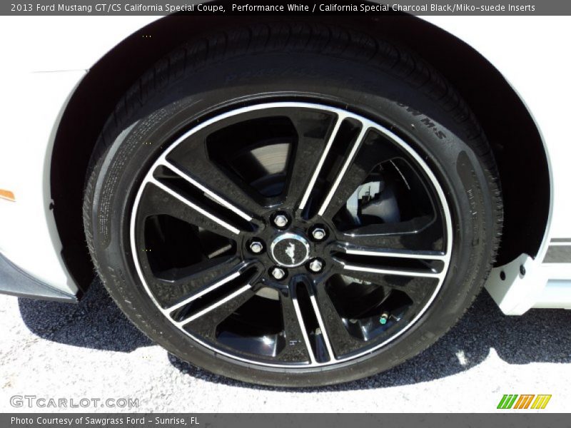 Performance White / California Special Charcoal Black/Miko-suede Inserts 2013 Ford Mustang GT/CS California Special Coupe