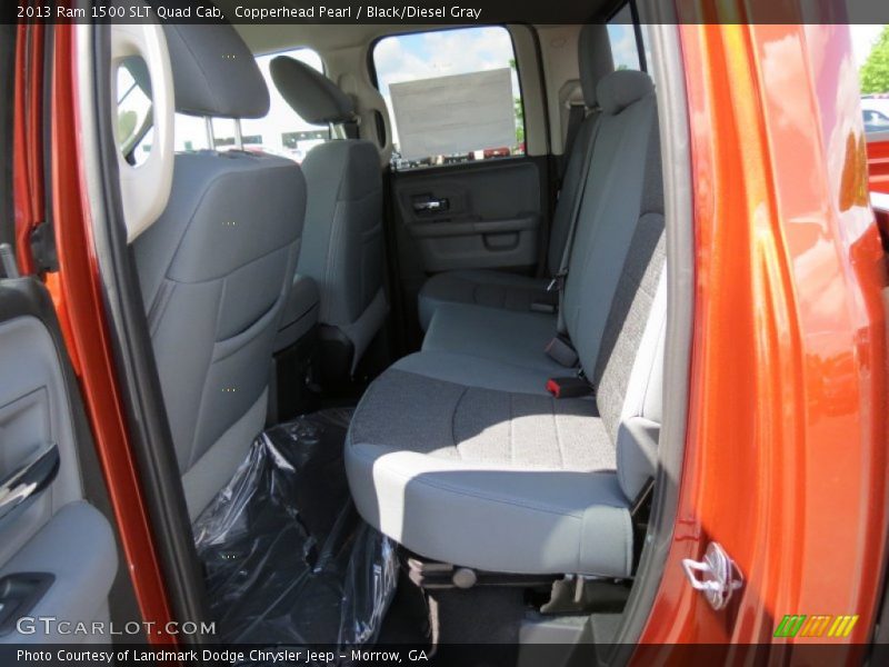 Copperhead Pearl / Black/Diesel Gray 2013 Ram 1500 SLT Quad Cab