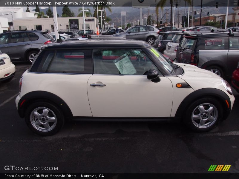 Pepper White / Grey/Carbon Black 2010 Mini Cooper Hardtop