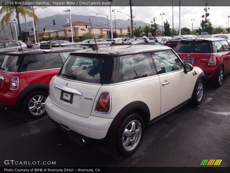 Pepper White / Grey/Carbon Black 2010 Mini Cooper Hardtop