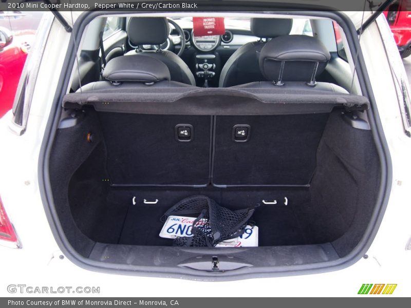 Pepper White / Grey/Carbon Black 2010 Mini Cooper Hardtop