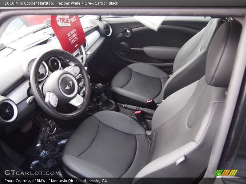 Pepper White / Grey/Carbon Black 2010 Mini Cooper Hardtop