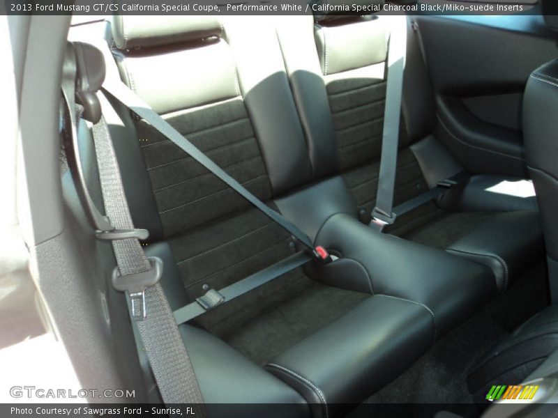 Performance White / California Special Charcoal Black/Miko-suede Inserts 2013 Ford Mustang GT/CS California Special Coupe