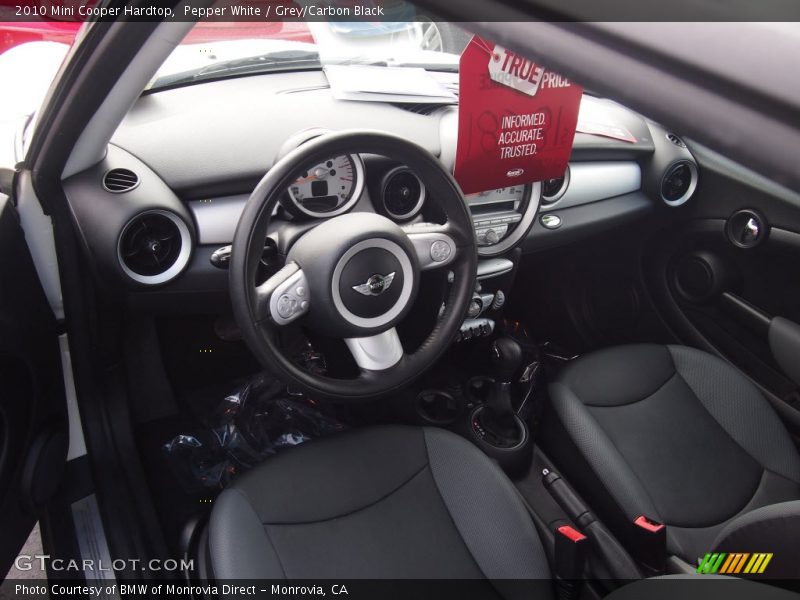 Pepper White / Grey/Carbon Black 2010 Mini Cooper Hardtop
