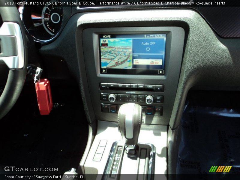 Performance White / California Special Charcoal Black/Miko-suede Inserts 2013 Ford Mustang GT/CS California Special Coupe