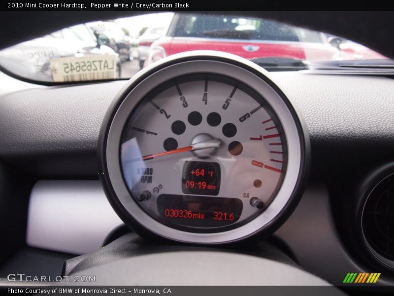 Pepper White / Grey/Carbon Black 2010 Mini Cooper Hardtop