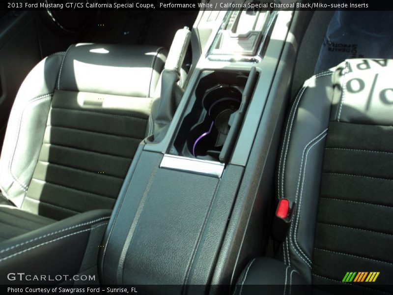 Performance White / California Special Charcoal Black/Miko-suede Inserts 2013 Ford Mustang GT/CS California Special Coupe