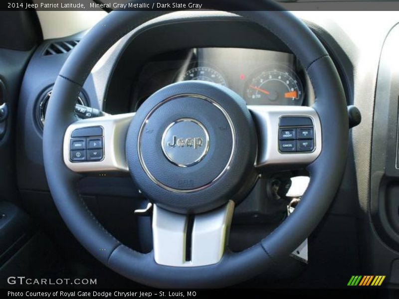 Mineral Gray Metallic / Dark Slate Gray 2014 Jeep Patriot Latitude