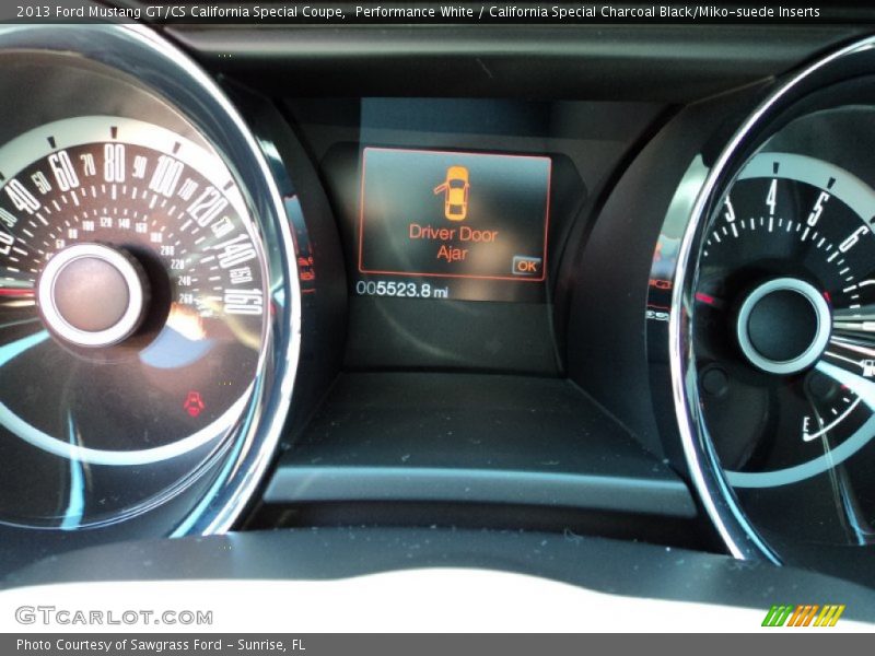 Performance White / California Special Charcoal Black/Miko-suede Inserts 2013 Ford Mustang GT/CS California Special Coupe