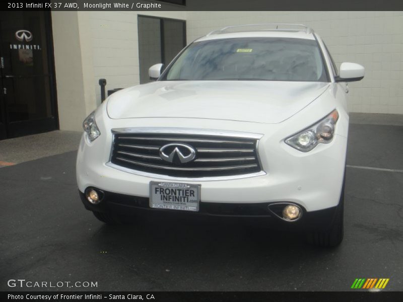 Moonlight White / Graphite 2013 Infiniti FX 37 AWD