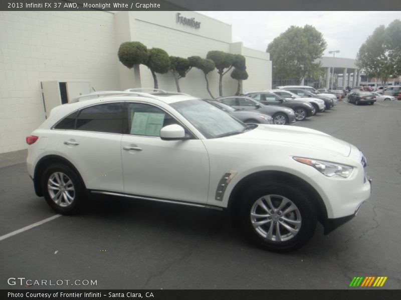 Moonlight White / Graphite 2013 Infiniti FX 37 AWD