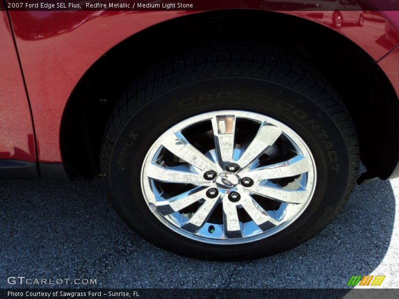 Redfire Metallic / Medium Light Stone 2007 Ford Edge SEL Plus