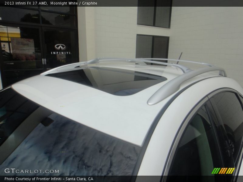 Moonlight White / Graphite 2013 Infiniti FX 37 AWD