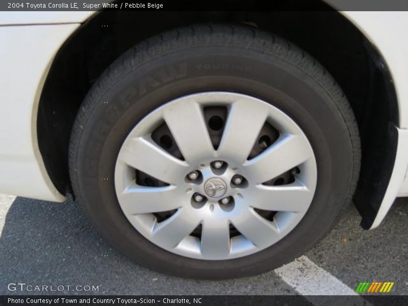 Super White / Pebble Beige 2004 Toyota Corolla LE