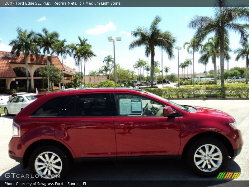 Redfire Metallic / Medium Light Stone 2007 Ford Edge SEL Plus