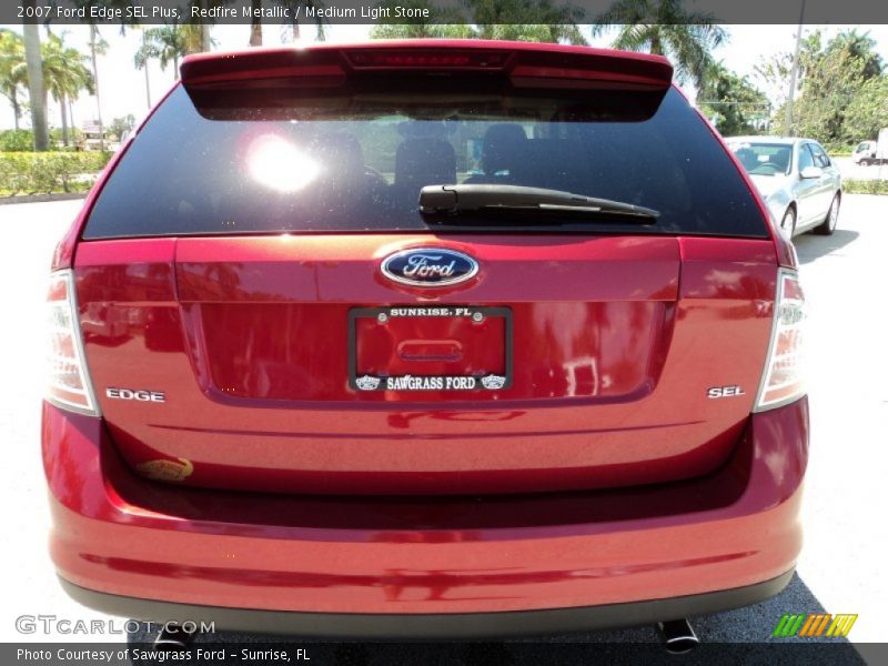 Redfire Metallic / Medium Light Stone 2007 Ford Edge SEL Plus