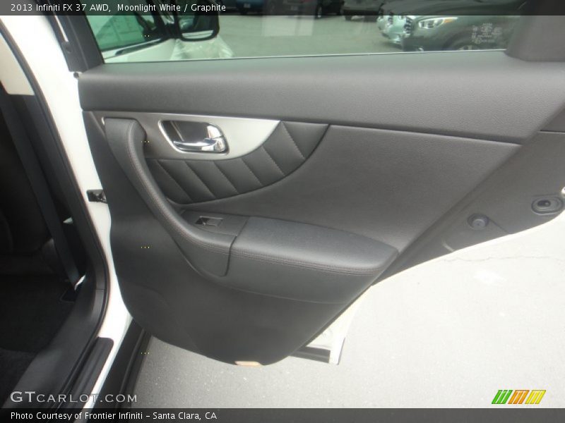 Moonlight White / Graphite 2013 Infiniti FX 37 AWD