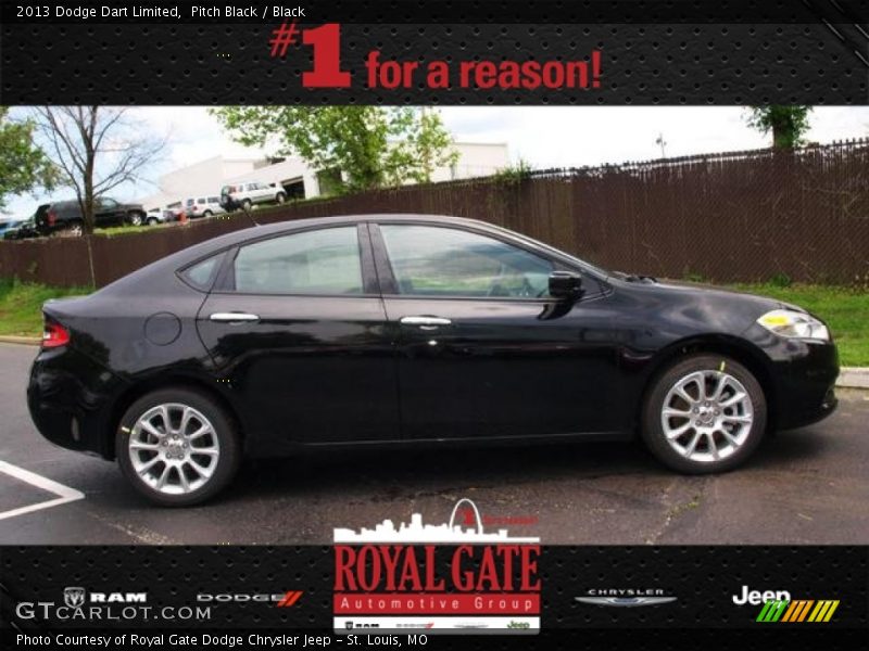 Pitch Black / Black 2013 Dodge Dart Limited